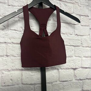 New Balance Burgundy Sports Bra
